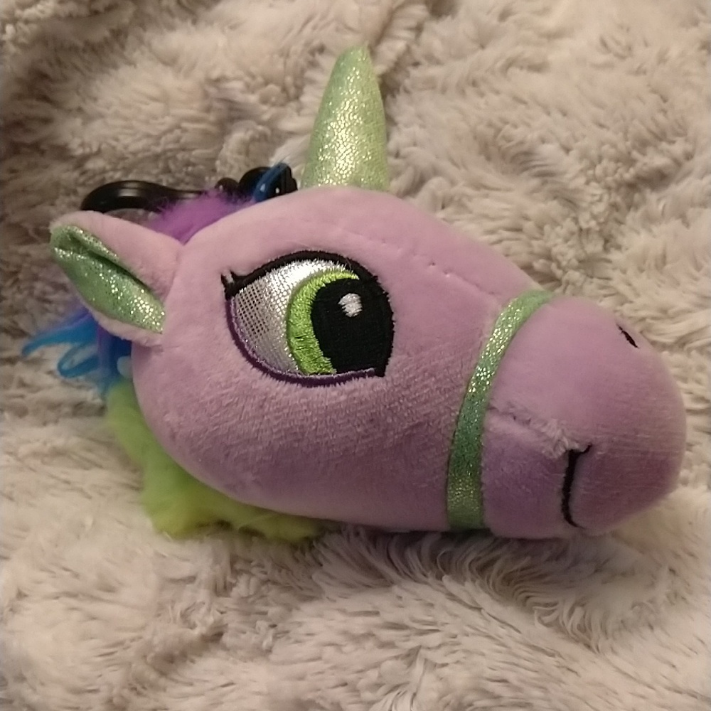 Unicorn Plush Keychain with Magic ✨ Sparkle sound effect 🎶🦄🎶